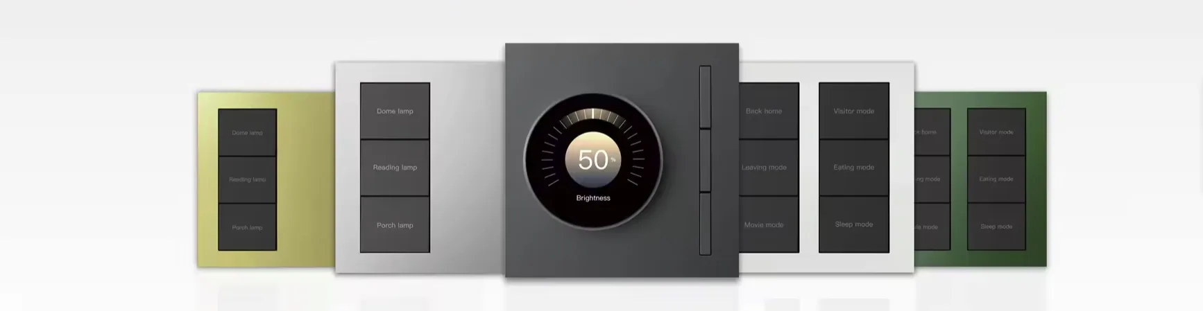 obliq aluminium switch — smart home Dubai